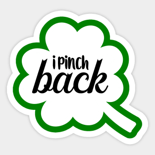 I Pinch Back Sticker